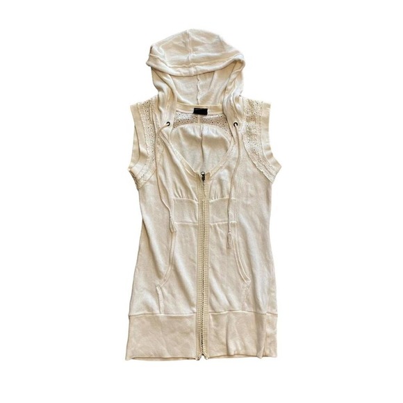 Free People Tops - Free people y2k era hoodie vest Long Womens Size Large